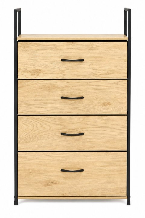 Szafka z 4 szufladami materiałowymi regał 60 cm organizer tekstylny loft ModernHome ModernHome