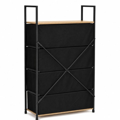 Szafka z 4 szufladami materiałowymi regał 60 cm organizer tekstylny loft ModernHome ModernHome