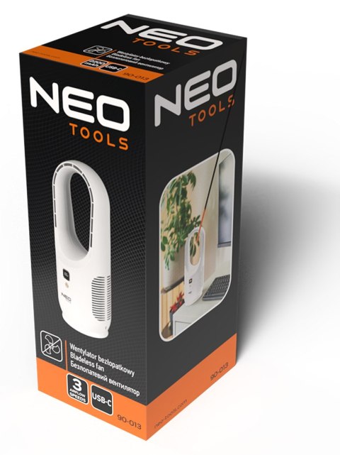 Wentylator bezłopatkowy akumulatorowy NEO TOOLS