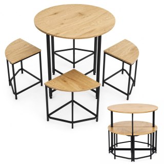 Zestaw stół 4 krzesła meble do jadalni kuchni komplet dla 4 osób loft ModernHome ModernHome