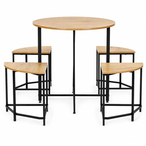 Zestaw stół 4 krzesła meble do jadalni kuchni komplet dla 4 osób loft ModernHome ModernHome