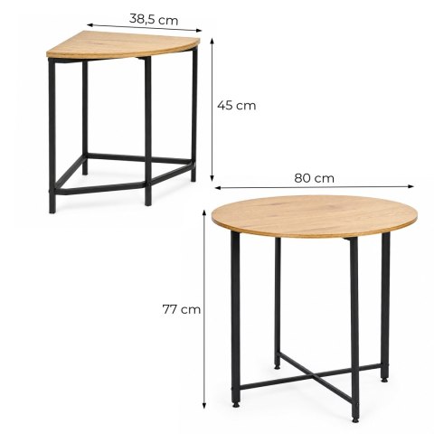 Zestaw stół 4 krzesła meble do jadalni kuchni komplet dla 4 osób loft ModernHome ModernHome