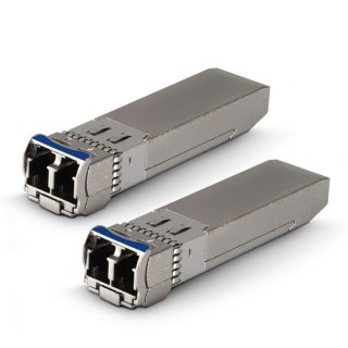 Extralink SFP+ 10G 2-pack | Moduł SFP+ | 10Gbps, LC/UPC, 1310nm, 2km, single mode, DOM (EX.35917) moduł przekaźników sieciowych Extralink