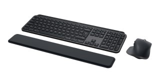 Klawiatura Logitech MX Keys S Combo + myszka Biuro RF Wireless + Bluetooth QWERTY Amerykański międzynarodowy Grafitowy Logitech