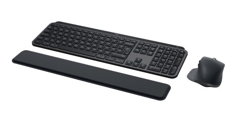 Klawiatura Logitech MX Keys S Combo + myszka Biuro RF Wireless + Bluetooth QWERTY Amerykański międzynarodowy Grafitowy Logitech