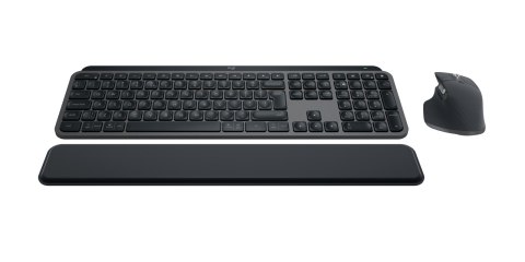 Klawiatura Logitech MX Keys S Combo + myszka Biuro RF Wireless + Bluetooth QWERTY Amerykański międzynarodowy Grafitowy Logitech