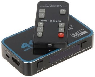 Przełącznik HDMI SW 4 wejść na 1 HDMI 2.0 No name