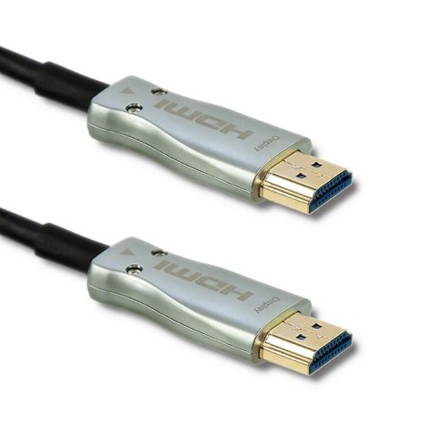 Qoltec 50474 kabel HDMI 30 m HDMI Typu A (Standard) Czarny, Srebrny Qoltec