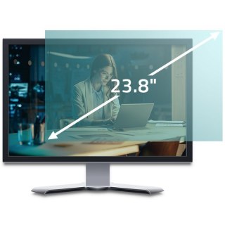 Qoltec Filtr światła niebieskiego 23.8" | 16:9 | Ochrona wzroku | Anti Glare | Matowy | na monitor Qoltec