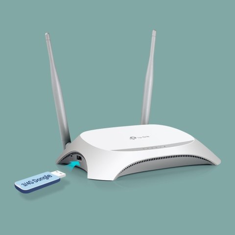 TP-Link TL-MR3420 router bezprzewodowy Fast Ethernet Jedna częstotliwości (2,4 GHz) Czarny, Biały TP-LINK