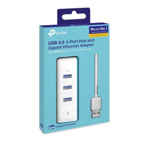 TP-Link UE330 stacja dokująca Przewodowa USB 3.2 Gen 1 (3.1 Gen 1) Type-A Biały TP-LINK