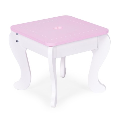 Toaletka dziecięca zabawkowa duża z lustrem taborecikiem 7 dodatków ECOTOYS ECOTOYS