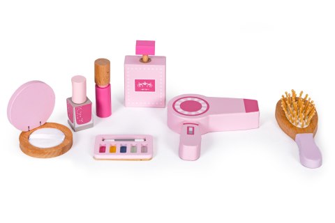 Toaletka dziecięca zabawkowa duża z lustrem taborecikiem 7 dodatków ECOTOYS ECOTOYS