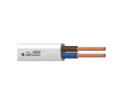 CABLE H05VVH2-F 2X1 WHITE 50M No name