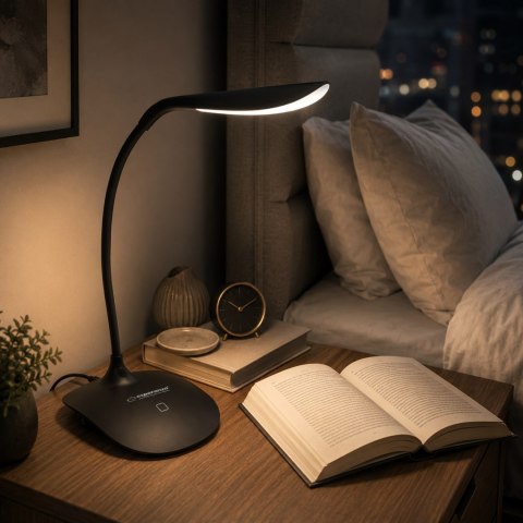 ELD103K Esperanza lampka led biurkowa acrux czarna