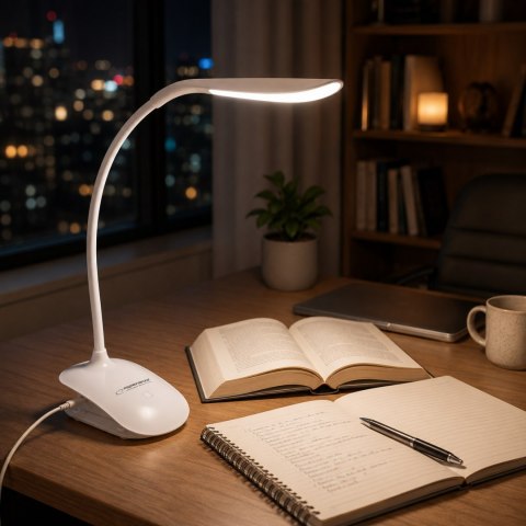 ELD104W Esperanza lampka led biurkowa deneb biała