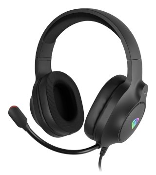 GENESIS NEON 213 Zestaw słuchawkowy Przewodowa Ręczny Połączenia/muzyka USB Typu-A Czarny GENESIS