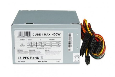 IBox CUBE II moduł zasilaczy 400 W 20+4 pin ATX ATX Srebrny IBOX