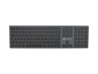Klawiatura NATEC NKL-1830 Uniwersalne RF Wireless + Bluetooth QWERTY Hiszpański Czarny, Szary NATEC
