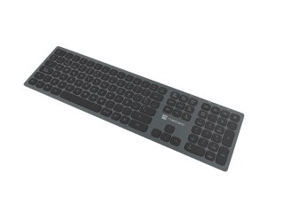Klawiatura NATEC NKL-1830 Uniwersalne RF Wireless + Bluetooth QWERTY Hiszpański Czarny, Szary NATEC