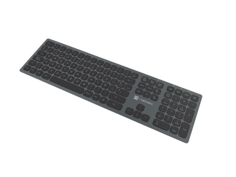 Klawiatura NATEC NKL-1830 Uniwersalne RF Wireless + Bluetooth QWERTY Hiszpański Czarny, Szary NATEC