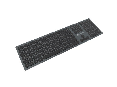 Klawiatura NATEC NKL-1830 Uniwersalne RF Wireless + Bluetooth QWERTY Hiszpański Czarny, Szary NATEC