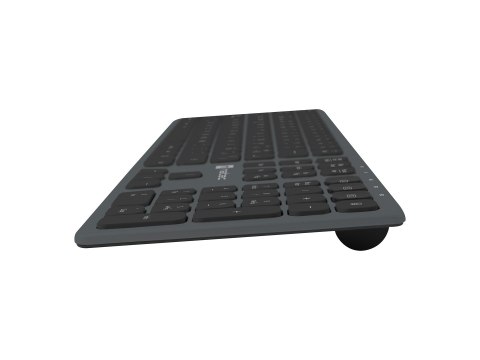 Klawiatura NATEC NKL-1830 Uniwersalne RF Wireless + Bluetooth QWERTY Hiszpański Czarny, Szary NATEC