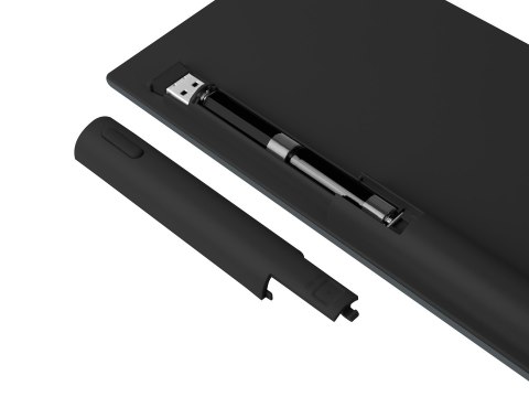 Klawiatura NATEC NKL-1830 Uniwersalne RF Wireless + Bluetooth QWERTY Hiszpański Czarny, Szary NATEC