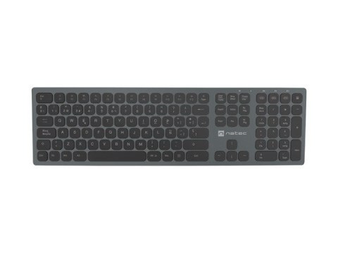 Klawiatura NATEC NKL-1830 Uniwersalne RF Wireless + Bluetooth QWERTY Hiszpański Czarny, Szary NATEC