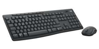Logitech 920-012065 klawiatura Dołączona myszka Biuro RF Wireless + Bluetooth QWERTZ Niemiecki Grafitowy Logitech