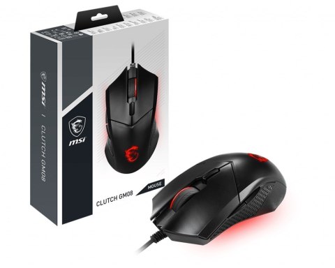 MSI Clutch GM08 myszka Gaming Oburęczny USB Typu-A Optyczny 4200 DPI MSI
