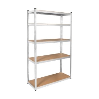 Regał metalowy magazynowy 205x120x45 srebrny Rebel RB-1253 Rebel