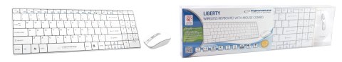 Zestaw klawiatura + mysz Esperanza EK122W (USB 2.0; kolor biały; laserowa) Esperanza