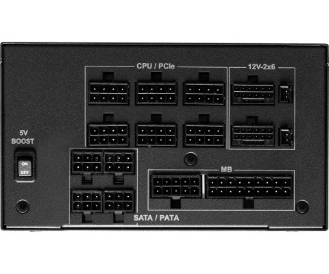 Asrock Phantom Gaming PG-1300G moduł zasilaczy 1300 W 20+4 pin ATX ATX Czarny Asrock