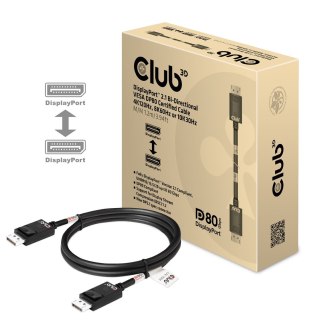 CLUB3D CAC-1091 kabel DisplayPort 1,2 m Czarny Club 3D