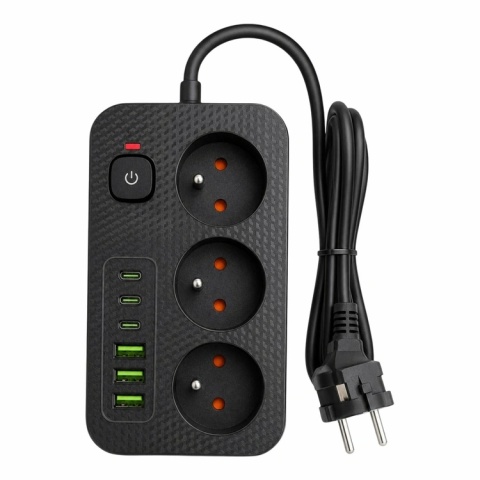 DA714B PRZEDŁUŻACZ ZASILAJĄCY 3M 6xUSB Nowość DA714B PRZEDŁUŻACZ ZASILAJĄCY 3M 6xUSB