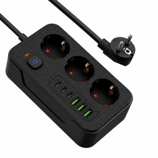 DA714B PRZEDŁUŻACZ ZASILAJĄCY 3M 6xUSB Nowość DA714B PRZEDŁUŻACZ ZASILAJĄCY 3M 6xUSB