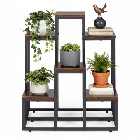 Kwietnik stojący stojak na kwiaty ozdoby 6 półek loft ModernHome ModernHome