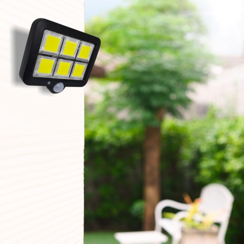 Lampa solarna 120 led ogrodowa uliczna z czujnikiem ruchu zmierzchu ip67 -e865 RTO