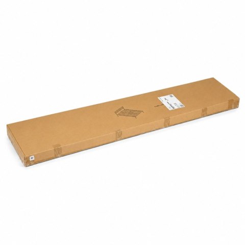 Łóżko metalowe 135x190 cm ze stelażem i zagłówkiem minimalistyczna czarna rama ModernHome ModernHome