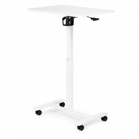 Mobilne biurko 70x48 cm stolik pod laptopa regulacja wysokości 71,5-112 cm białe ModernHome ModernHome