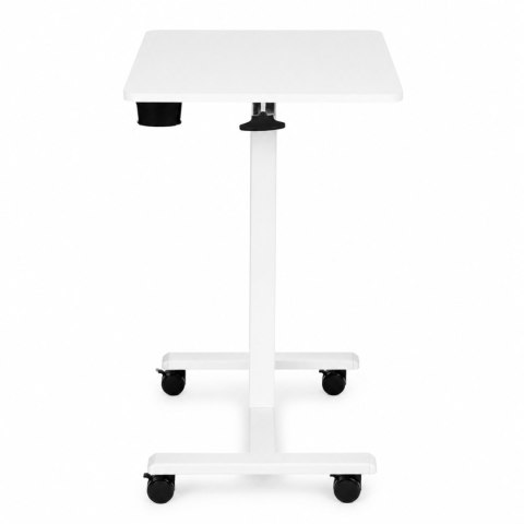 Mobilne biurko 70x48 cm stolik pod laptopa regulacja wysokości 71,5-112 cm białe ModernHome ModernHome