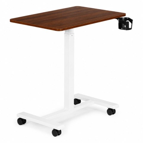 Mobilne biurko 70x48 cm stolik pod laptopa regulacja wysokości 71,5-112 cm brązowy blat ModernHome ModernHome