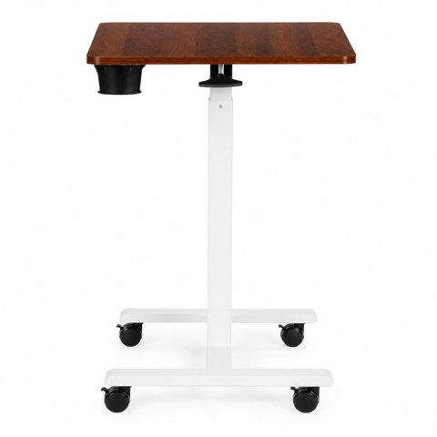 Mobilne biurko 70x48 cm stolik pod laptopa regulacja wysokości 71,5-112 cm brązowy blat ModernHome ModernHome