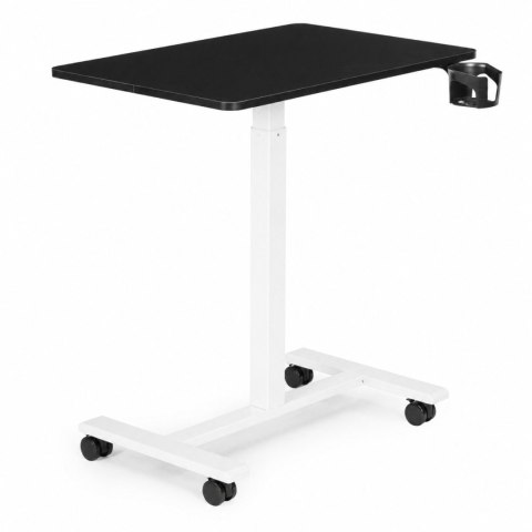 Mobilne biurko 70x48 cm stolik pod laptopa regulacja wysokości 71,5-112 cm czarny blat ModernHome ModernHome