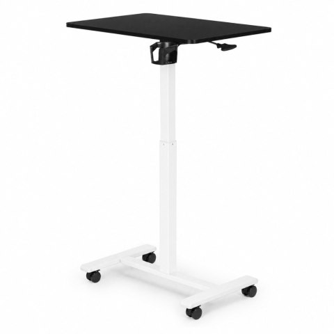 Mobilne biurko 70x48 cm stolik pod laptopa regulacja wysokości 71,5-112 cm czarny blat ModernHome ModernHome
