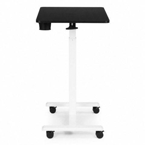 Mobilne biurko 70x48 cm stolik pod laptopa regulacja wysokości 71,5-112 cm czarny blat ModernHome ModernHome