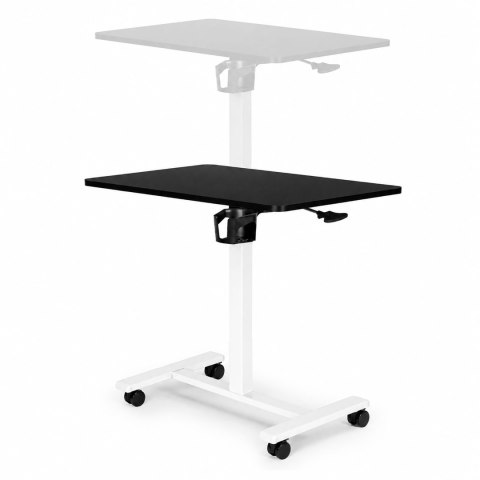 Mobilne biurko 70x48 cm stolik pod laptopa regulacja wysokości 71,5-112 cm czarny blat ModernHome ModernHome