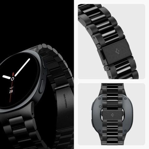 Spigen Modern Fit Band 316L - Bransoleta do Samsung Galaxy Watch 9 / 8 / 8 Classic 40 / 44 / 46 mm (Black) Spigen