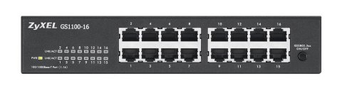 Switch Zyxel GS1100-16E-EU0101F 16p Unmanaged, Fanless, Slim ZyXEL